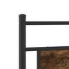 vidaXL Metal Bed Frame without Mattress Smoked Oak 200x200 cm