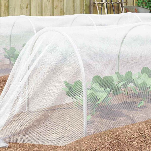vidaXL Insect Net White 2 x 50 m Polyethylene