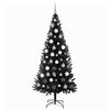 vidaXL Christmas Tree with 300 LEDs with Stand Black 180 cm PVC