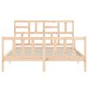 vidaXL Bed Frame without Mattress King Size Solid Wood Pine