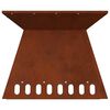 vidaXL Fire Pit Brown 48 x 48 x 40 cm Weathering Steel