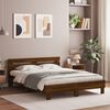 vidaXL Bed Frame without Mattress Brown Oak 140x200 cm