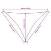 vidaXL Sunshade Sail Oxford Fabric Triangular 3x4x5 m Terracotta