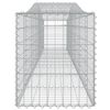 vidaXL Arched Gabion Baskets 10 pcs 400x50x60/80 cm Galvanised Iron