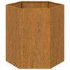 vidaXL Planter Rusty 40x40x45 cm Corten Steel