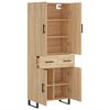 vidaXL Highboard Sonoma Oak 69.5x34x180 cm Engineered Wood