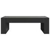vidaXL Coffee Table with Infinity LED Black 90x53x30 cm