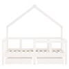 vidaXL Kids Bed Frame with Drawers White 70x140 cm Solid Wood Pine