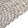 vidaXL Outdoor Flatweave Rug 80x250 cm Light Grey
