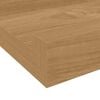 vidaXL Wall Shelf with Shelf 4 pcs Brown 80 x 9 x 3 cm Engineered Wood