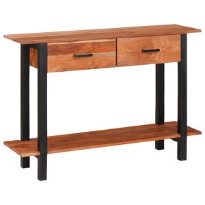 vidaXL Console Table Brown 110 x 30 x 75 cm Solid acacia wood