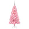 vidaXL Christmas Tree with 150 LEDs with Stand Pink 120 cm PVC