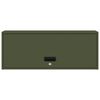 vidaXL Wall Cabinet for Garage with Gas-lift Door Olive green
