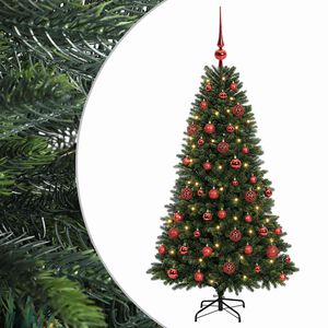 vidaXL Artificial Christmas Tree with Bauble 120 cm 150 LEDs