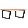 vidaXL Basin Shelf Wall Mounted Steel and Solid Wood Oak