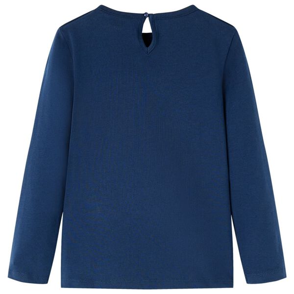 Kids' T-shirt with Long Sleeves Navy Blue 116