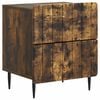 vidaXL Bedside Cabinet Smoked Oak 43 x 34.5 x 49.5 cm Engineered Wood
