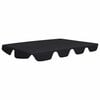 vidaXL Replacement Canopy for Garden Swing Black 150/130x105/70 cm