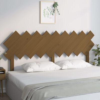 vidaXL Bed Headboard Honey Brown 178x3x80.5 cm Solid Wood Pine