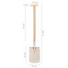 vidaXL Garden Digging Spade T Grip Stainless Steel and Ashwood