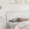 vidaXL Headboard Gloss White 200 cm Engineered wood