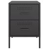 vidaXL Bedside Cabinets 2 pcs Black 36x39x50.5 cm Steel