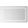 vidaXL LED Bathroom Mirror Transparent 50 x 30 cm Tempered Glass