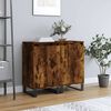 vidaXL Sideboards 2 pcs Smoked Oak 40x35x70 cm Engineered Wood