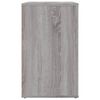 vidaXL Bedside Cabinet Grey Sonoma 50x36x60 cm Engineered Wood