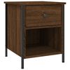 vidaXL Bedside Cabinets 2 pcs Brown Oak 40x42x50 cm Engineered Wood