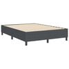 vidaXL Platform Bed Frame Dark Grey 140 x 200 cm Fabric