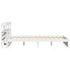 vidaXL Bed Frame with Headboard without Mattress White 140x200 cm