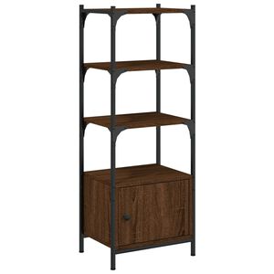 vidaXL Bookcase 3-Tier Brown Oak 41x30x109.5 cm Engineered Wood