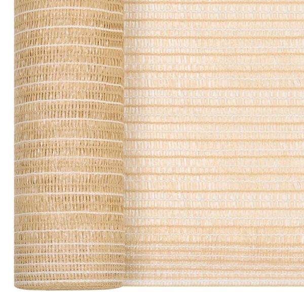 vidaXL Privacy Net Beige 1.2x50 m HDPE 195 g/m&sup2;