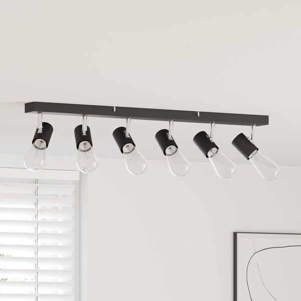 vidaXL Ceiling Spotlight Black 73 x 6.5 x 11.5 cm Metal