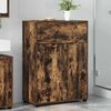 vidaXL Bathroom Cabinet with Drawer Smoked Oak 72.5 x 36.5 x 100 cm