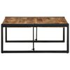 vidaXL Coffee Table 80x80x35 cm Solid Rough Wood Mango
