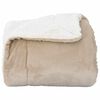 vidaXL Throw Blanket Beige 240 x 270 cm Fleece