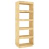 vidaXL Book Cabinet/Room Divider 60x35x167 cm Solid Pinewood