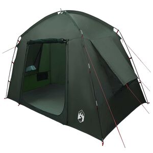 vidaXL Cabin Tent with Roof Army Green 210 x 210 x 138 cm Polyester