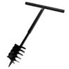 vidaXL Ground Drill with Handle Auger Bit 180 mm Three Spirals Steel Black