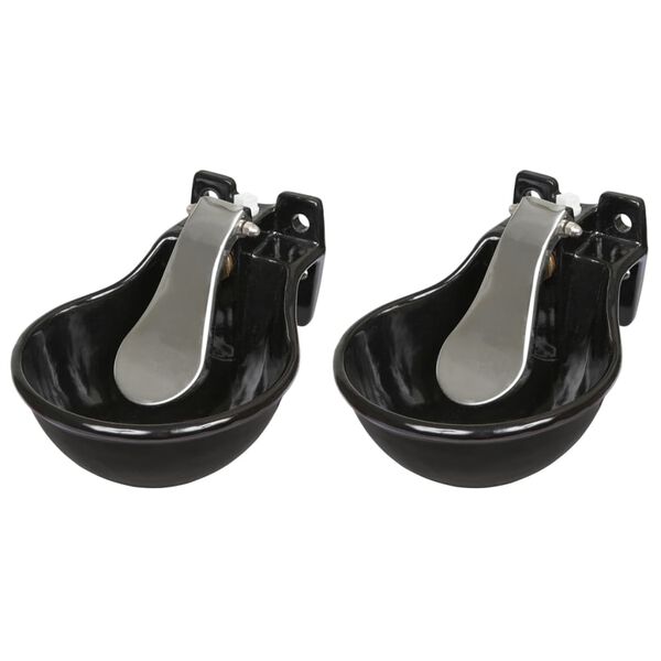 Kerbl Water Bowls 2 pcs Cast Iron