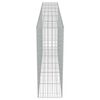 vidaXL Gabion Wall with Covers Galvanised Steel 300x50x150 cm