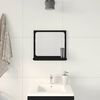 vidaXL Bathroom Mirror Black Oak 40x10.5x37 cm Engineered Wood