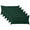 vidaXL Cushion with Pillow HEERLEN 6 pcs Dark Green Velvet