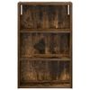 vidaXL Bathroom Wall Cabinet with Shelf Smoked Oak 40 x 16 x 62.5 cm