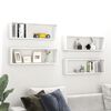 vidaXL Wall Cube Shelf 4 pcs White 80x15x26.5 cm Engineered Wood