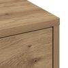 vidaXL Narrow Bathroom Cupboard with Wheels Artisian Oak Engineered Wood
