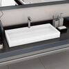 vidaXL Wash Basin 100x46x11 cm Mineral Cast/Marble Cast White