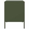 vidaXL Bedside Cabinets 2 pcs Olive Green 36x39x50.5 cm Steel